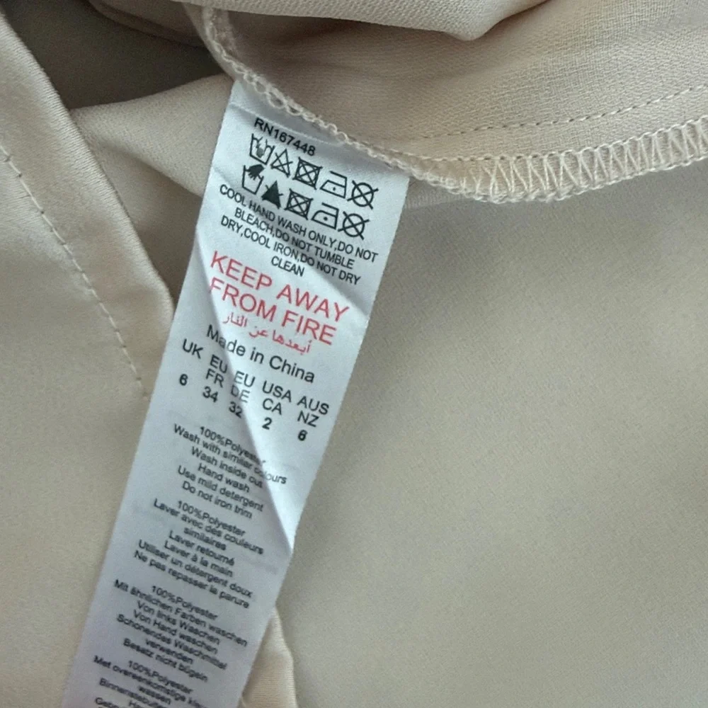 PrettyLittleThing Off-Shoulder Cream Mini Dress - Picture 10 of 10